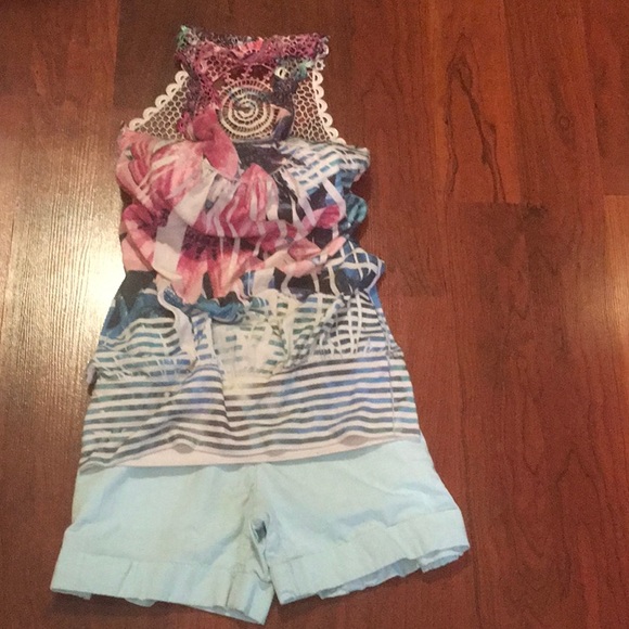 Dear John Mint Green Bermuda Shorts Sz 27 - Picture 3 of 8